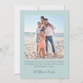 Cartes Pour Fêtes Annuelles Beach Merry Christmas (Dos)