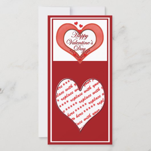 Cartes Pour Fêtes Annuelles Beaded Red Heart Valentine (Devant)
