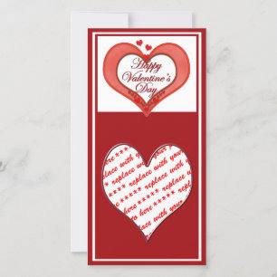Cartes Pour Fêtes Annuelles Beaded Red Heart Valentine