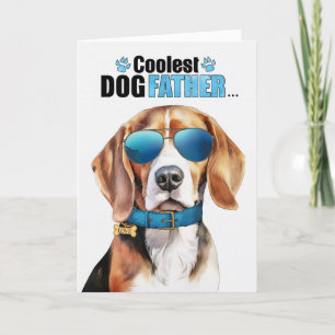 Cartes Pour Fêtes Annuelles Beagle chien froid papa Fête des pères