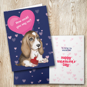 Cartes Pour Fêtes Annuelles Beagle Puppy Comment Peux-Tu Dire Non Valentine