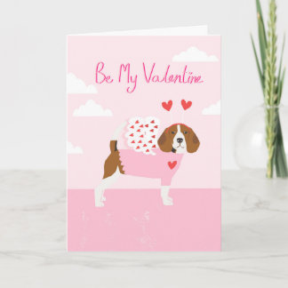 Cartes Pour Fêtes Annuelles Beagle Valentines jour Love card