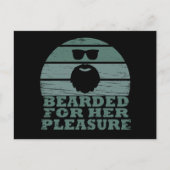 Cartes Pour Fêtes Annuelles Bearded cite drôle barbe dire cadeaux (Devant)