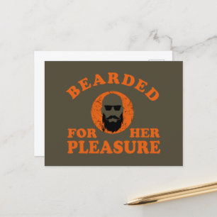 Cartes Pour Fêtes Annuelles Bearded cite drôle barbe dire cadeaux