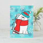 Cartes Pour Fêtes Annuelles Beary Joyeux Noël (Debout devant)