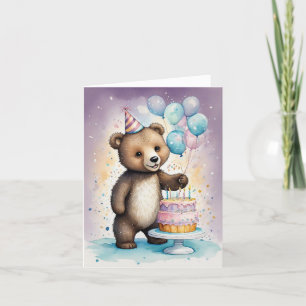 Cartes Pour Fêtes Annuelles Béary Sweet voeux d'anniversaire