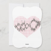 Cartes Pour Fêtes Annuelles Beat du coeur VII (Dos)