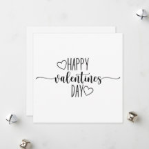 Beatifull minimalist editable valentine card