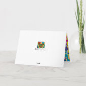 Cartes Pour Fêtes Annuelles [Beatnik Bubbles] Polka rétro point rayé vert (Dos)