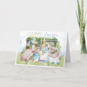 Cartes Pour Fêtes Annuelles Beatrix Potter Peter le lapin voiture de vacances  (Devant)