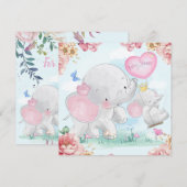 Cartes Pour Fêtes Annuelles Beau Baby shower (Devant / Derrière)