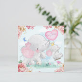 Cartes Pour Fêtes Annuelles Beau Baby shower (Debout devant)