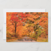 Cartes Pour Fêtes Annuelles Beau Bon thanksgiving d'automne Salutations (Devant)