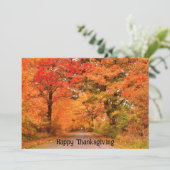 Cartes Pour Fêtes Annuelles Beau Bon thanksgiving d'automne Salutations (Debout devant)