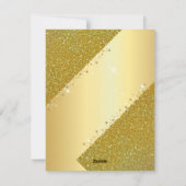 Cartes Pour Fêtes Annuelles Beau, Cool, Parfait Gold Sparkly (Dos)