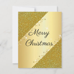 Cartes Pour Fêtes Annuelles Beau, Cool, Parfait Gold Sparkly
