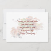 Cartes Pour Fêtes Annuelles Beau feuillage d'automne Thanksgiving (Dos)