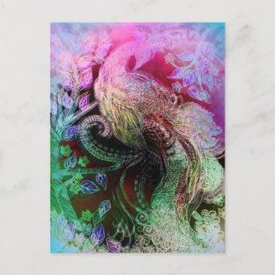 Cartes Pour Fêtes Annuelles Beau Peacock