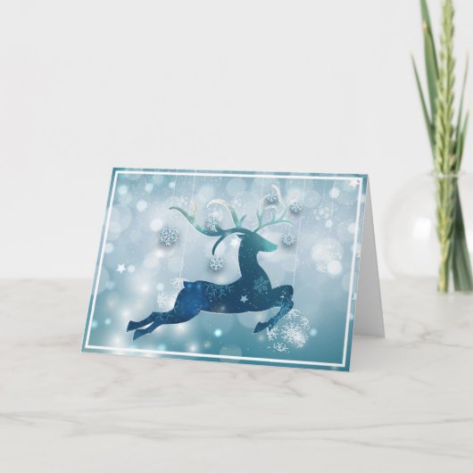 Cartes Pour Fêtes Annuelles Beau renne (Devant)