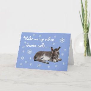 Cartes Pour Fêtes Annuelles Beau Snowflakes Donkey Noël Bleu