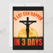 Cartes Pour Fêtes Annuelles Beaucoup de choses peuvent arriver en 3 jours - Pâ (Devant)