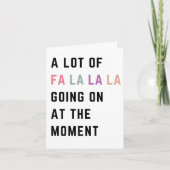 Cartes Pour Fêtes Annuelles Beaucoup De Fa La La La En Ce Moment (Devant)