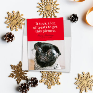 Cartes Pour Fêtes Annuelles Beaucoup de friandises rouges Joyeux Howlidays Drô