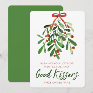 Cartes Pour Fêtes Annuelles Beaucoup De Mistletoe Bon Kissers Drôle Noël