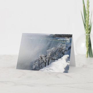 Cartes Pour Fêtes Annuelles Beauté hivernale : Niagara Falls avec verset de No