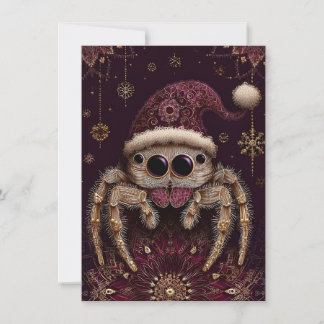 Cartes Pour Fêtes Annuelles Beautiful Jumping Spider Christmas Cards