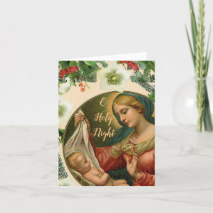 Cartes Pour Fêtes Annuelles Beautiful Madonna et Child Christmas