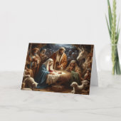 Cartes Pour Fêtes Annuelles Beautiful Nativity Scene Holiday Christmas (Devant)