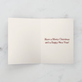 Cartes Pour Fêtes Annuelles Beaux animaux en bois Joyeuses vacances Noël (Intérieur)