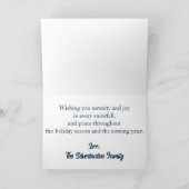 Cartes Pour Fêtes Annuelles Beaux Bois enneigés Joyeuses Fêtes Paysage d'hiver (Intérieur)