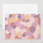 Cartes Pour Fêtes Annuelles Beaux cercles roses (Devant / Derrière)