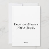 Cartes Pour Fêtes Annuelles Beaux oeufs de Pâques décoratifs (Dos)