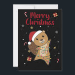 Cartes Pour Fêtes Annuelles Beaver Cheerful Christmas Winter Animals Beavers A<br><div class="desc">Le castor à Noël avec des lumières féeriques. Animaux amusants avec des cadeaux et de la neige pour les vacances. Aussi drôle pour Noël en juillet. Les castors sont de mignons animaux et parfaits pour Noël.</div>