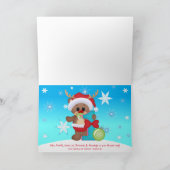 Cartes Pour Fêtes Annuelles Bébé 1er Noël mignonne Moose #1 (à l'intérieur) (Intérieur)
