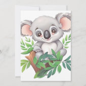 Cartes Pour Fêtes Annuelles Bébé adorable Ours Koala (Dos)