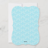 Cartes Pour Fêtes Annuelles Bébé bleu Ruban Douche garçon (Dos)