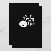 Cartes Pour Fêtes Annuelles Bébé Boo Halloween (Devant / Derrière)