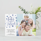 Cartes Pour Fêtes Annuelles BÉBÉ DANGEREUX SON COVIDE DEVANT LA Typographie Bl (Debout devant)