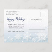 Cartes Pour Fêtes Annuelles Bébé de Noël C'est froid dehors (Dos)