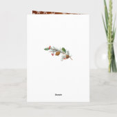 Cartes Pour Fêtes Annuelles Bébé de Noël C'est froid dehors (Dos)