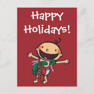 Cartes Pour Fêtes Annuelles Bébé enrobé dans les vaches pour Noël