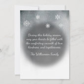 Cartes Pour Fêtes Annuelles Bébé il fait froid dehors Pingouin (Dos)