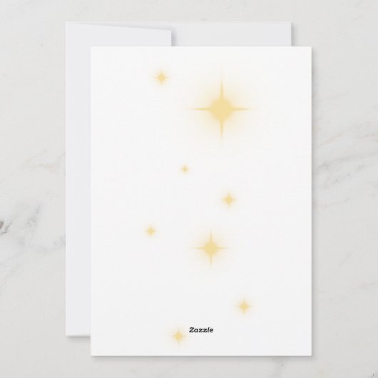 Cartes Pour Fêtes Annuelles Bébé Jésus Christ (Dos)