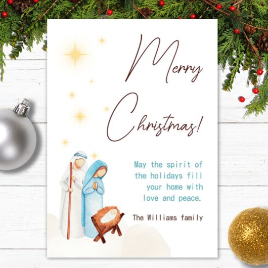 Cartes Pour Fêtes Annuelles Bébé Jésus Christ