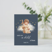 Cartes Pour Fêtes Annuelles Bébé Jésus Joyeux Noël (Debout devant)