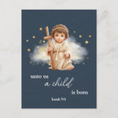 Cartes Pour Fêtes Annuelles Bébé Jésus Joyeux Noël (Devant)